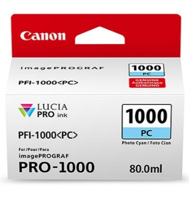 Tanque CANON PFI-1000 PC - Cian Tanque CANON PFI-1000 PC - Cian